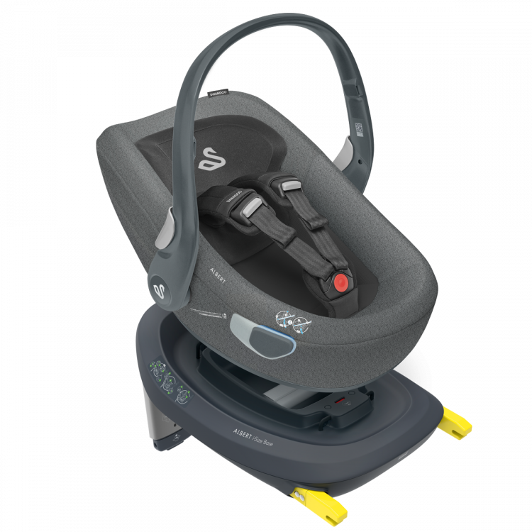 Autosedačka Swandoo Albert + I-Sofix Base sivá